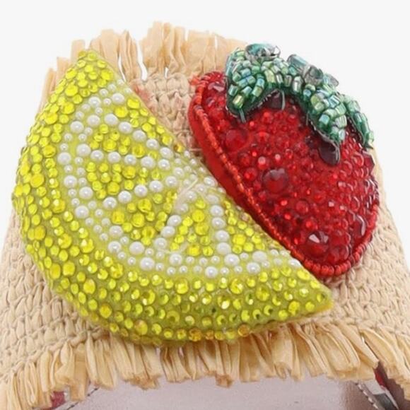 Betsey Johnson Lindyy Fruit Slide Sandals Summer Size 9.5 NEW - Picture 12 of 13